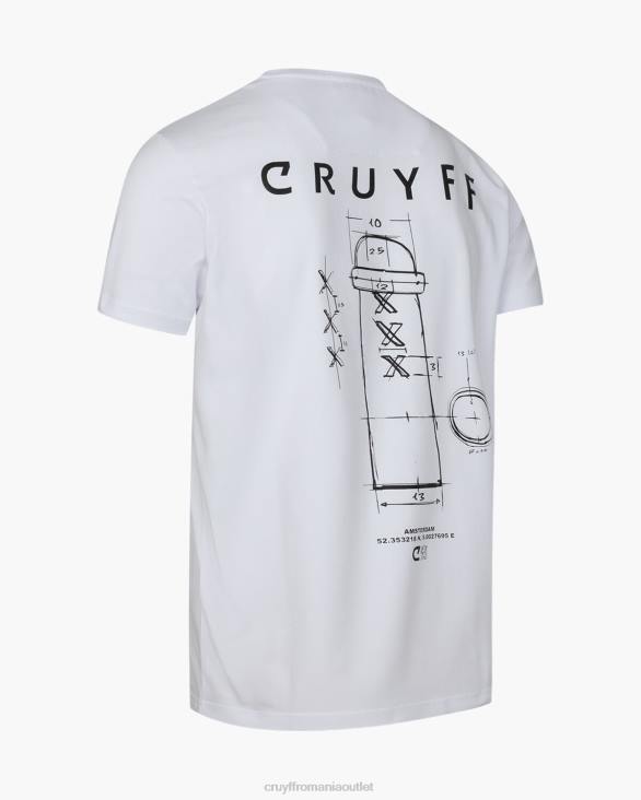 ro Cruyff City pack tee ams alb ZBZ0640 bărbați tricou
