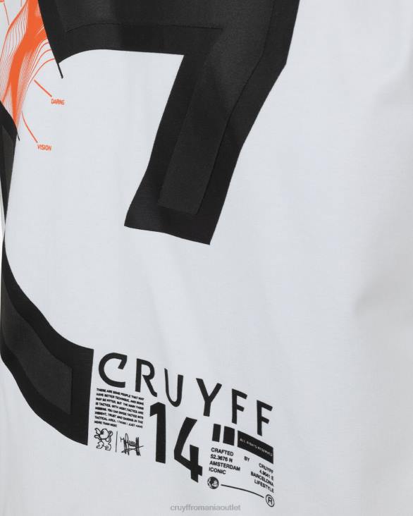 ro Cruyff alan ss tee alb ZBZ0122 bărbați tricou