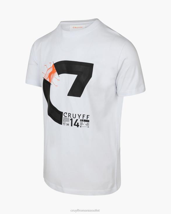 ro Cruyff alan ss tee alb ZBZ0122 bărbați tricou