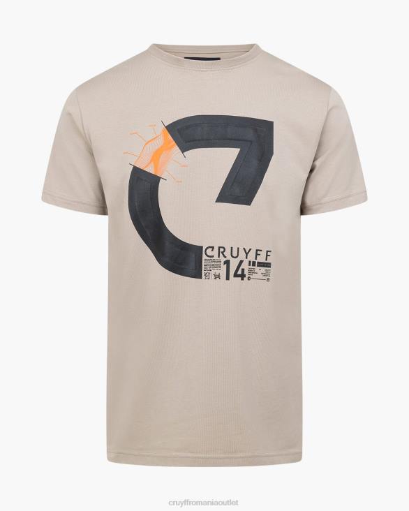 ro Cruyff alan ss tee nisip ZBZ0121 bărbați tricou