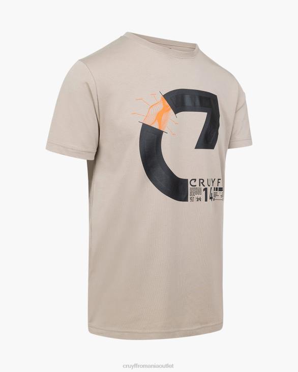 ro Cruyff alan ss tee nisip ZBZ0121 bărbați tricou