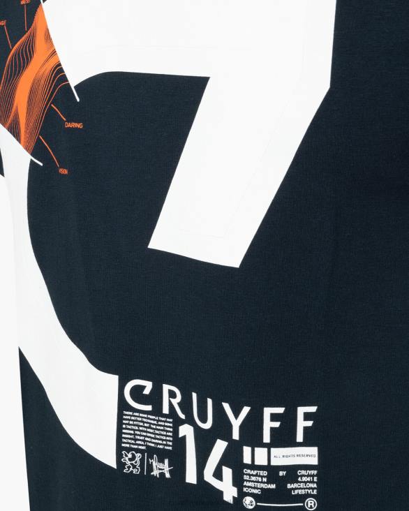 ro Cruyff alan ss tee nopti albastre ZBZ0123 bărbați tricou