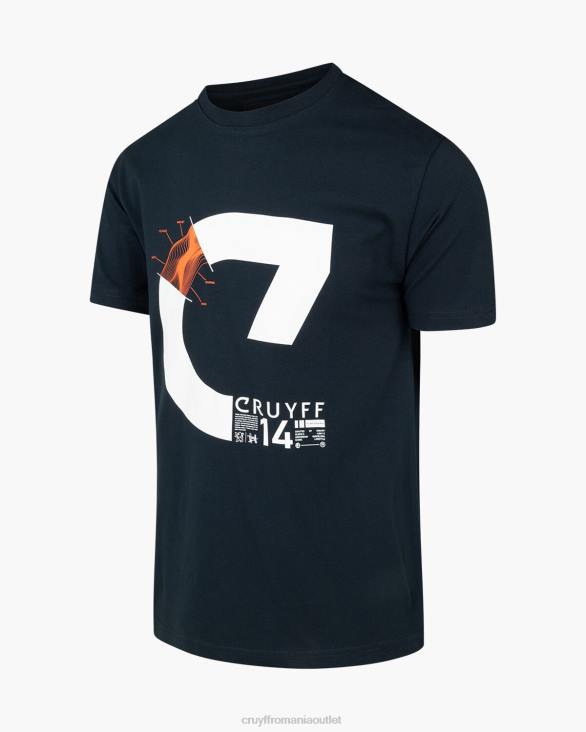 ro Cruyff alan ss tee nopti albastre ZBZ0123 bărbați tricou