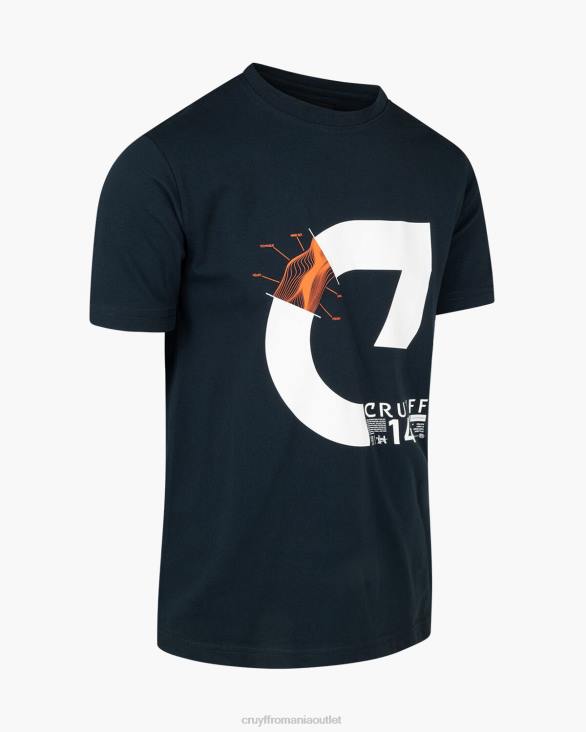 ro Cruyff alan ss tee nopti albastre ZBZ0123 bărbați tricou