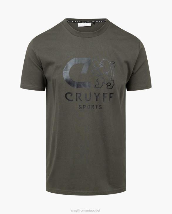 ro Cruyff booster tee verde armată ZBZ013 bărbați tricou