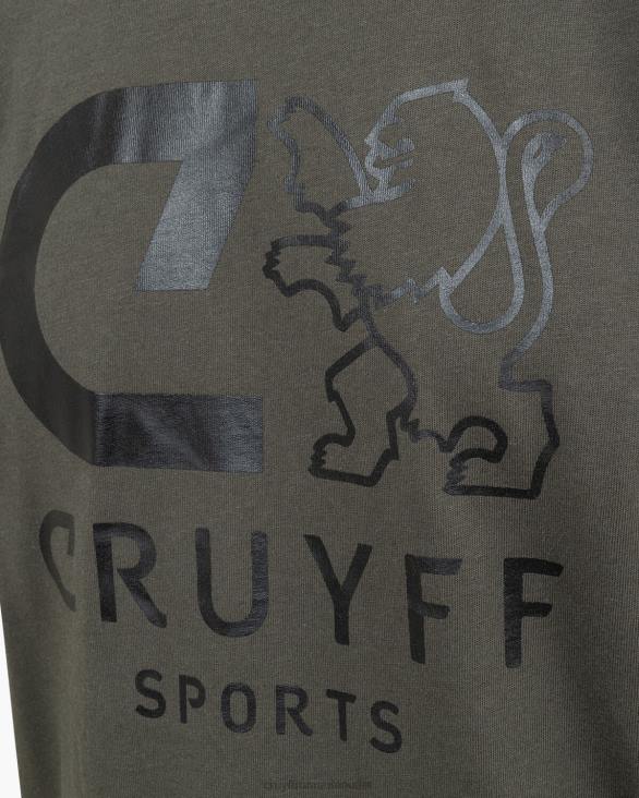 ro Cruyff booster tee verde armată ZBZ013 bărbați tricou