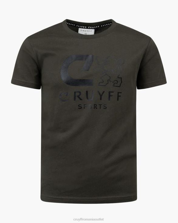 ro Cruyff booster tee verde armată ZBZ063 bărbați tricou