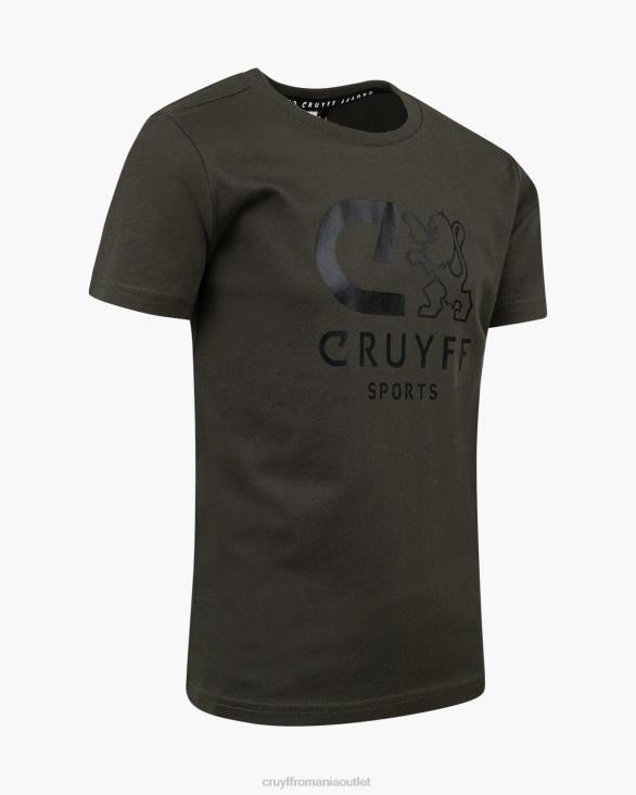 ro Cruyff booster tee verde armată ZBZ063 bărbați tricou