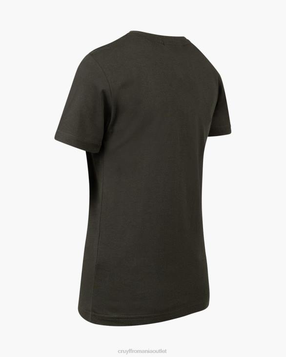 ro Cruyff booster tee verde armată ZBZ063 bărbați tricou