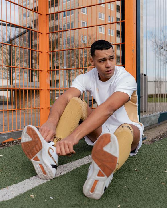 ro Cruyff cămașă tech turn aur alb ZBZ0630 bărbați tricou