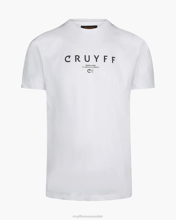 ro Cruyff city ​​pack tee bcn alb ZBZ0645 bărbați tricou