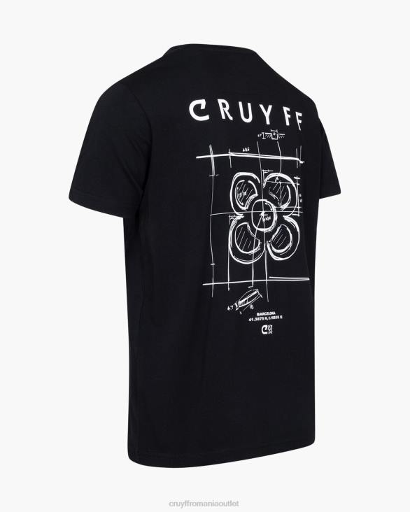 ro Cruyff city ​​pack tee bcn negru ZBZ0644 bărbați tricou