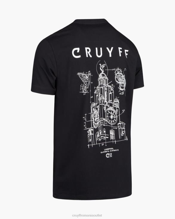 ro Cruyff city ​​pack tee liv negru ZBZ0735 bărbați tricou