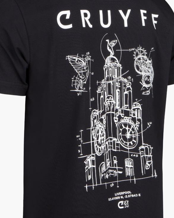 ro Cruyff city ​​pack tee liv negru ZBZ0735 bărbați tricou