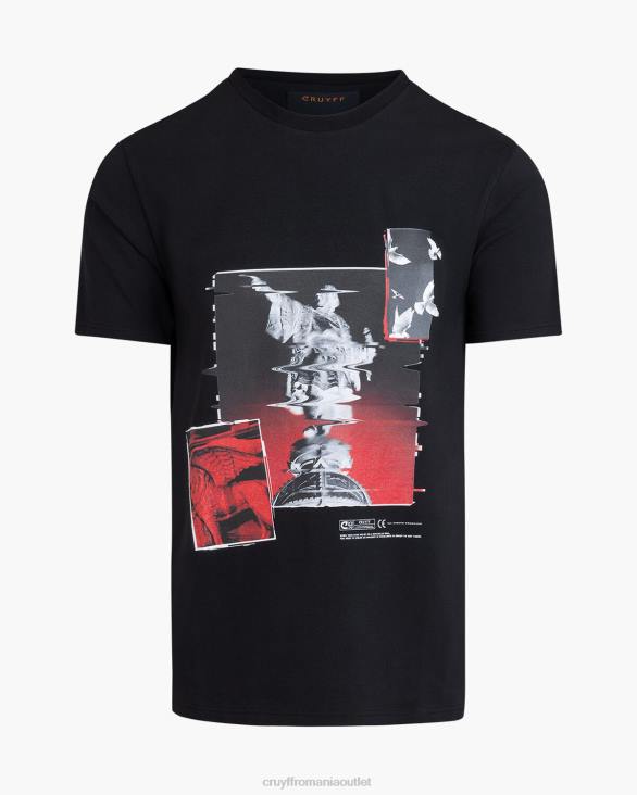 ro Cruyff colombus tee negru ZBZ0254 bărbați tricou