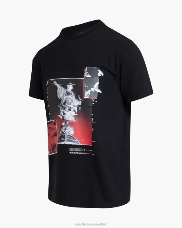 ro Cruyff colombus tee negru ZBZ0254 bărbați tricou