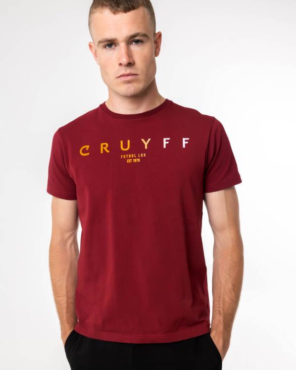 ro Cruyff eder tee bordeaux ZBZ0361 bărbați tricou