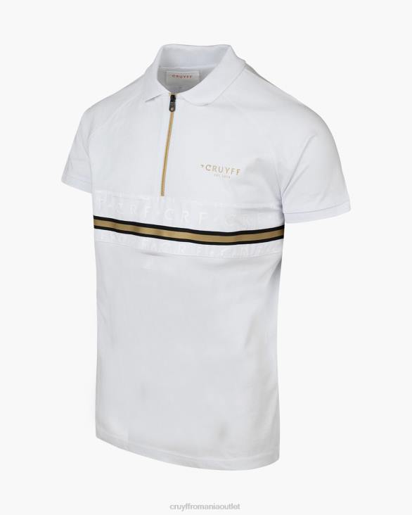 ro Cruyff jake polo aur alb ZBZ024 bărbați tricou