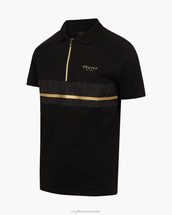ro Cruyff jake polo negru/auriu ZBZ025 bărbați tricou