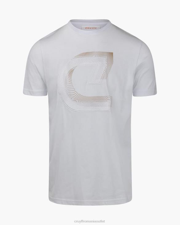 ro Cruyff julien tee alb ZBZ0862 bărbați tricou