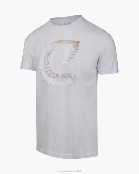 ro Cruyff julien tee alb ZBZ0862 bărbați tricou