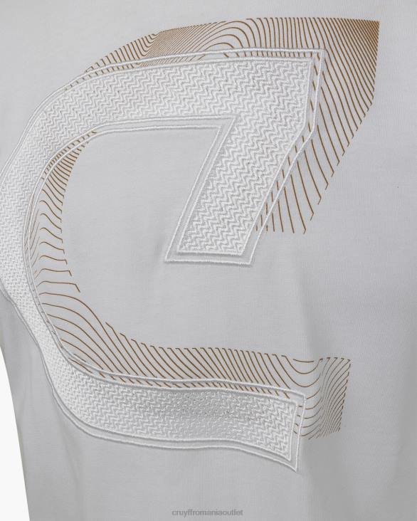 ro Cruyff julien tee alb ZBZ0862 bărbați tricou
