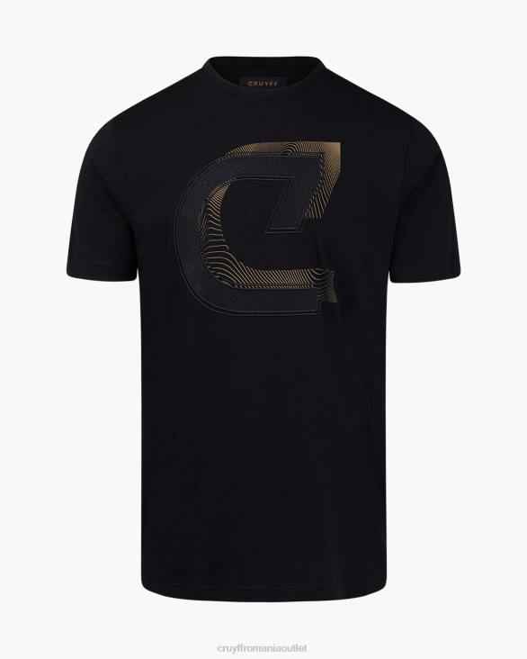 ro Cruyff julien tee negru ZBZ0863 bărbați tricou