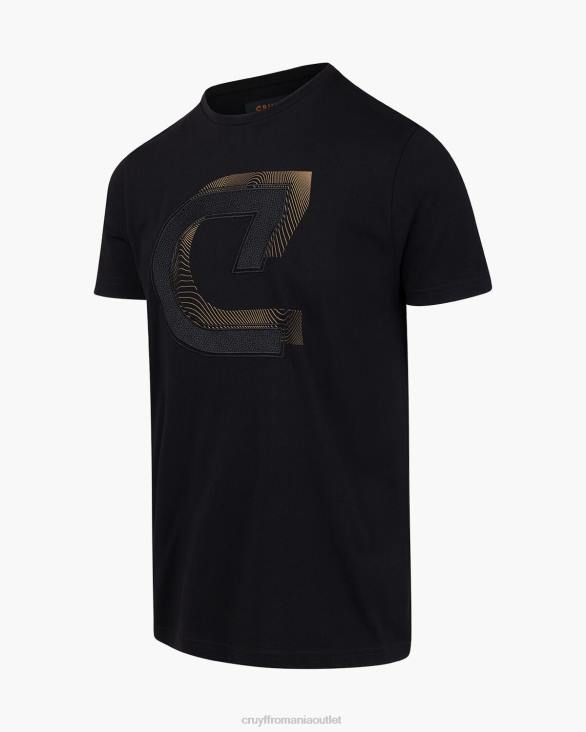 ro Cruyff julien tee negru ZBZ0863 bărbați tricou