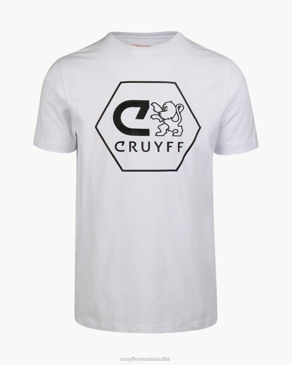 ro Cruyff manuel tee alb ZBZ0590 bărbați tricou