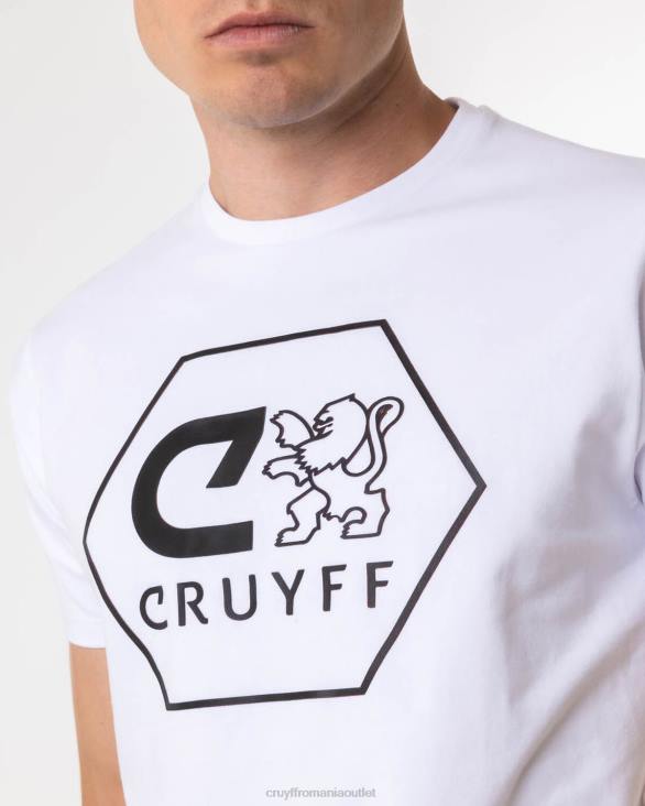 ro Cruyff manuel tee alb ZBZ0590 bărbați tricou
