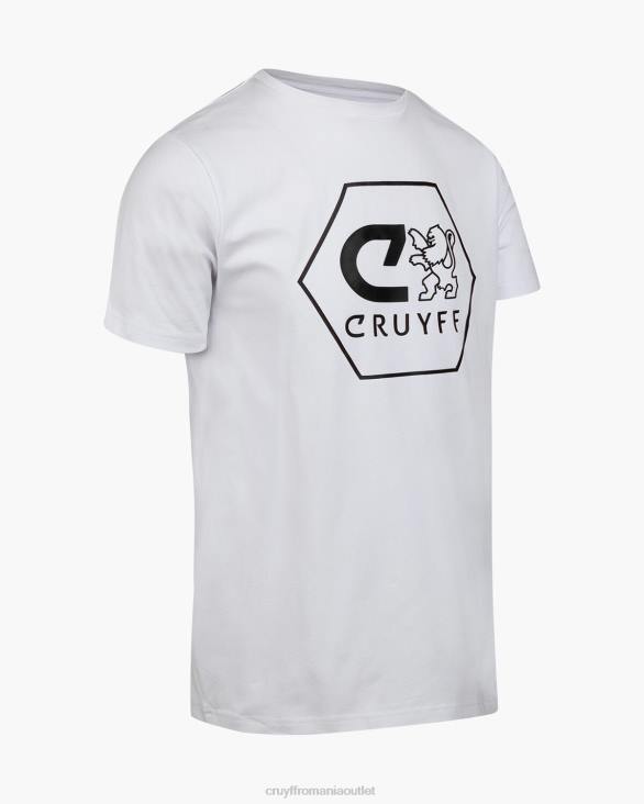 ro Cruyff manuel tee alb ZBZ0590 bărbați tricou