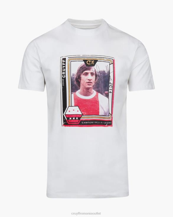 ro Cruyff memorial tee ams alb ZBZ0819 bărbați tricou