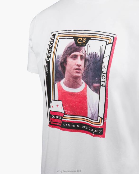ro Cruyff memorial tee ams alb ZBZ0819 bărbați tricou