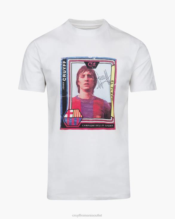 ro Cruyff memorial tee bcn alb ZBZ0784 bărbați tricou