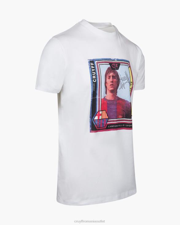 ro Cruyff memorial tee bcn alb ZBZ0784 bărbați tricou