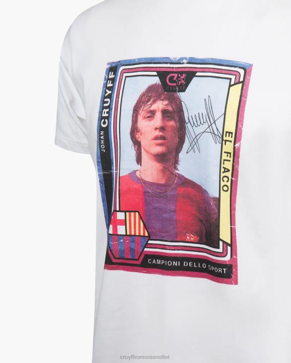 ro Cruyff memorial tee bcn alb ZBZ0784 bărbați tricou
