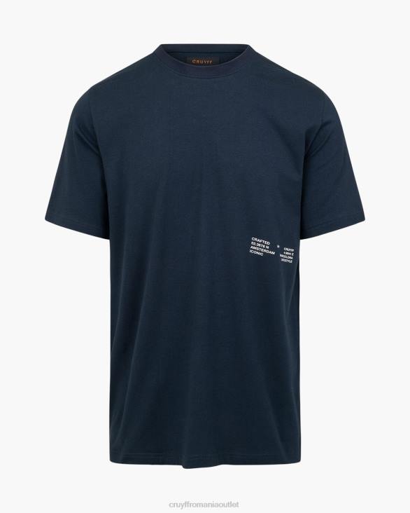 ro Cruyff mica tee nopti albastre ZBZ077 bărbați tricou