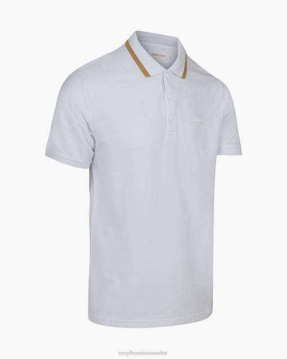 ro Cruyff noah polo alb ZBZ0749 bărbați tricou