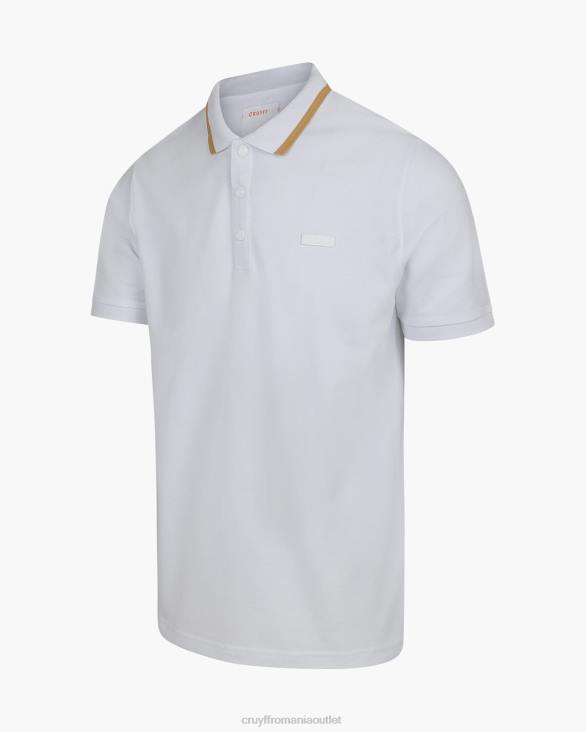 ro Cruyff noah polo alb ZBZ0749 bărbați tricou