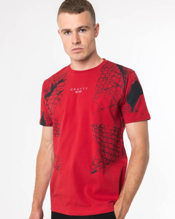 ro Cruyff rafael tee roșu ZBZ0396 bărbați tricou