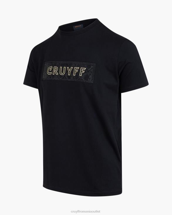 ro Cruyff sem tee negru ZBZ0391 bărbați tricou