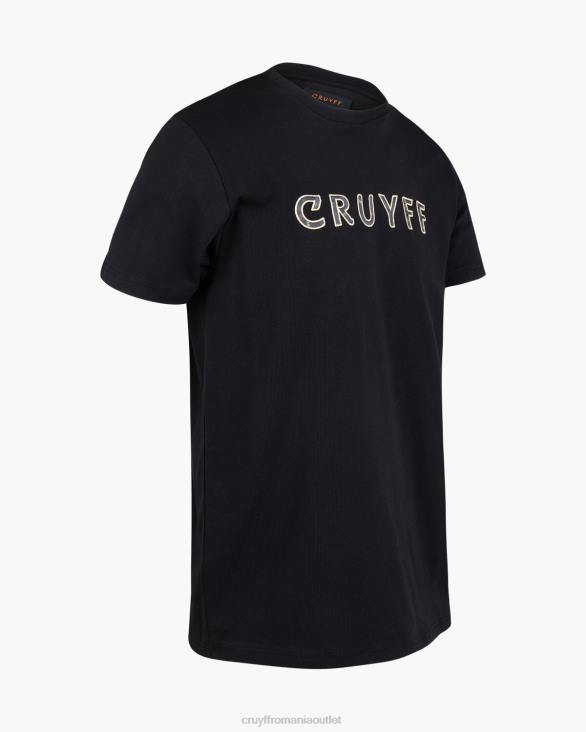 ro Cruyff sera tee negru ZBZ0608 bărbați tricou