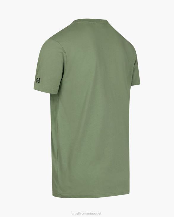 ro Cruyff set tee verde ZBZ0606 bărbați tricou