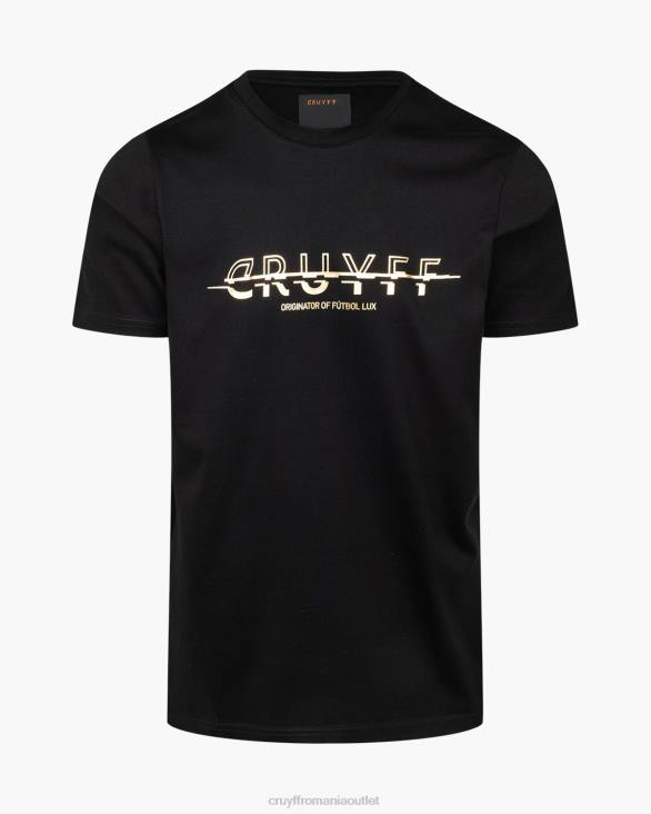 ro Cruyff seth negru/auriu ZBZ0196 bărbați tricou