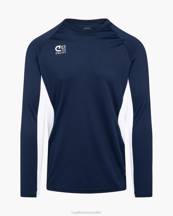 ro Cruyff tech turn ls camasa bleumarin/alb ZBZ0665 bărbați tricou