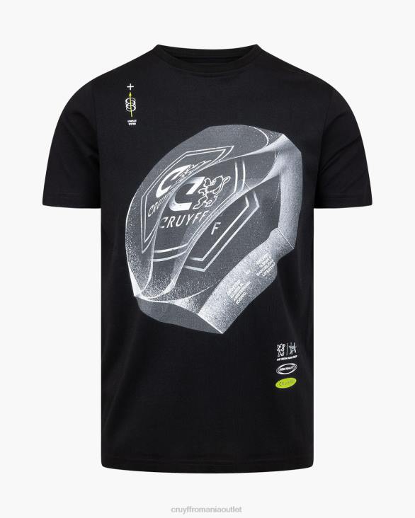 ro Cruyff tricou alex negru ZBZ0198 bărbați tricou