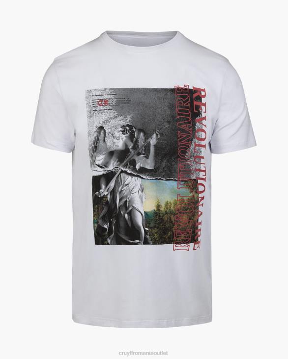 ro Cruyff tricou angeles alb ZBZ01309 bărbați tricou