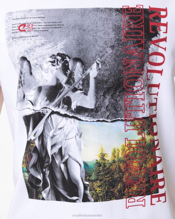 ro Cruyff tricou angeles alb ZBZ01309 bărbați tricou