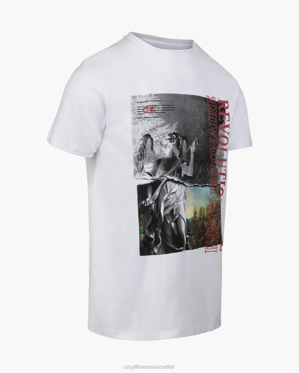 ro Cruyff tricou angeles alb ZBZ01309 bărbați tricou