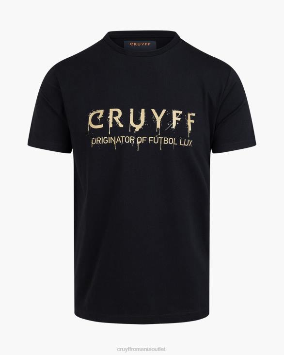 ro Cruyff tricou graffiti negru ZBZ0405 bărbați tricou